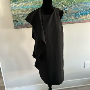Regal one ruffle black dress